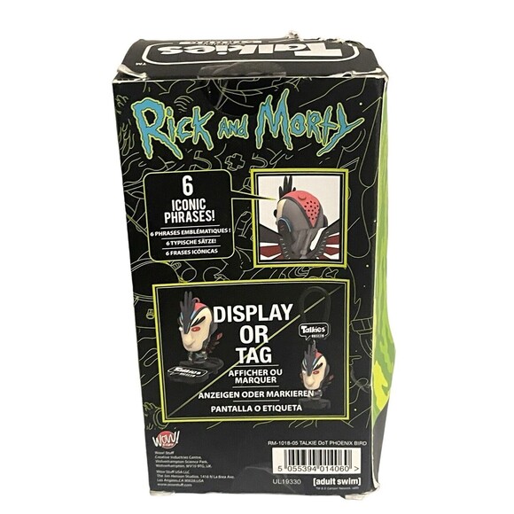 Rick And Morty Phoenix Person Talkie Figurine 6 Iconic Phrases Adult Swim - Picture 2 of 11